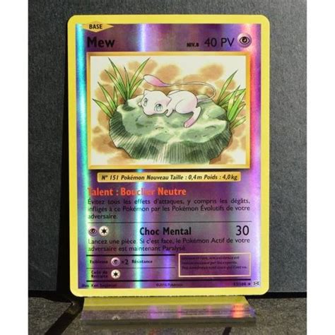 Carte Pokémon Mew 40 PV Reverse 53 108 XY12 Évolutions NEUF FR