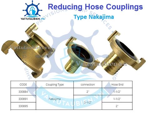 Reducing Hose Coupling Type Nakajima Ship Supplier