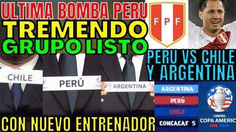 BRUTAL PERÚ VS CHILE ARGENTINA Y CANADÁ POR LA COPA AMÉRICA 2024 SORTEO