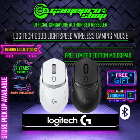 Logitech G309 Lightspeed Bluetooth Wireless Gaming Mouse Available In Black White 2y