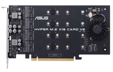 Asus Debuts Hyper M X Card V Supporting Four M Nvme Ssds In Raid