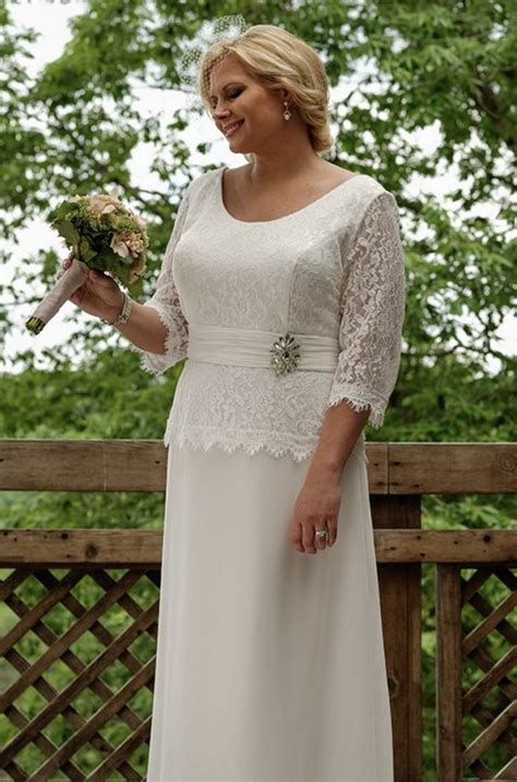 50 Decent Wedding Dresses For Older Brides Over 60 Plus Size Women