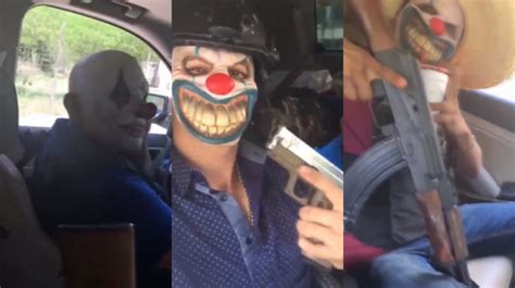 Hitmen From El Chapos Rival Cartel Patrol Us Border Territory In Clown