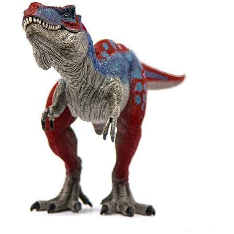 Figurine T Rex bleu avec détails réalistes et mâchoire mobile