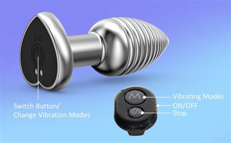 Shkanla Anal Vibrator Vibrating Butt Plug Remote Control Vibrator With 10 Vibrating Modes