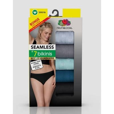 Fruit Of The Loom Women S Bonus Pack Seamless Bikini Underwear Colors May Vary Target