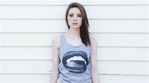 Women Face Brunette Long Hair Standing Looking At Viewer Wallpapers HD Desktop And Mobile