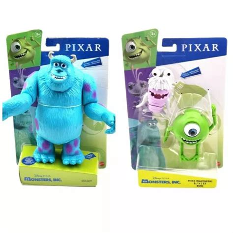 DISNEY PIXAR MONSTERS Inc Sulley Mike Wazowski Boo Action Figure Set