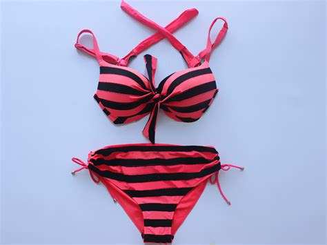 Stripe Swimsuit Swimwear Bathing Suit Bikini On Luulla