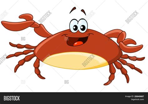 Cartoon Crab Vector Photo Free Trial Bigstock