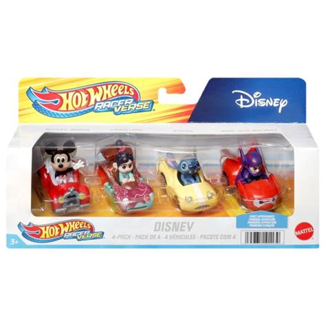 Hot Wheels Disney Racer Verse kisautó csomag 4 db os többféle JátékNet hu