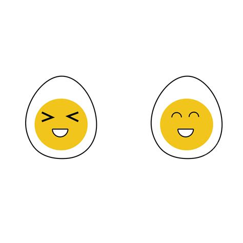 Happy Egg White Transparent, Cartoon Hand Painted Happy Egg, Cartoon ...