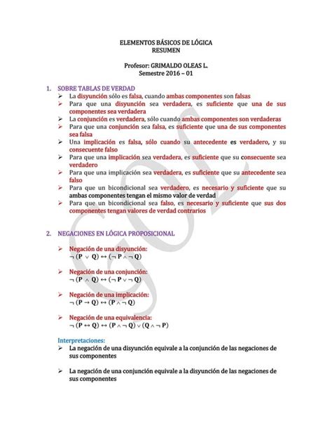 Algunos conceptos bàsicos de logica PDF