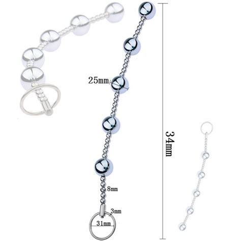 Anal Sex Toy Pulling Beads Metal Steel Anus Plug Butt Intruder Teaser Stimulator