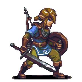 zelda link  sword  shield gif gifdbcom