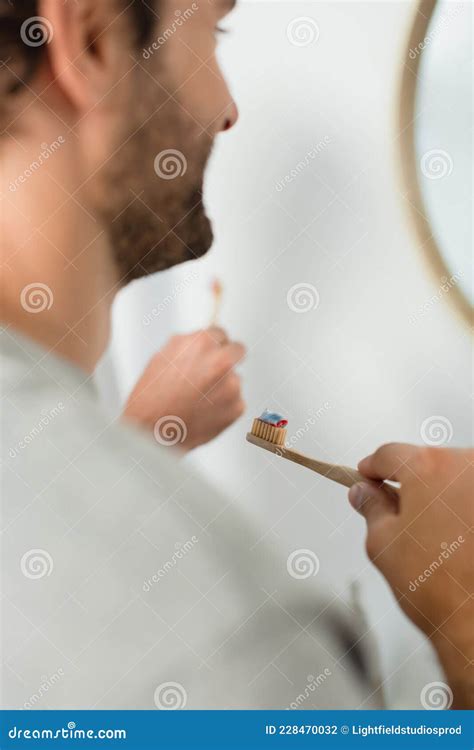 Happy Gay Brushing Teeth Near Boyfriend Stock Photo Image Of Homosexuality Hold