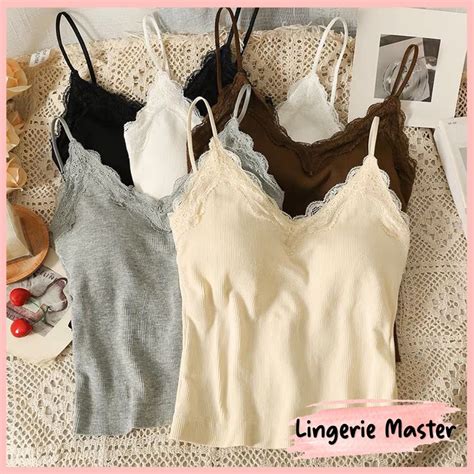 Jual KODE T Y LINGERIE MASTER B Tank Top Bra Basic Bunga Wanita Tali Spaghetti Premium Import