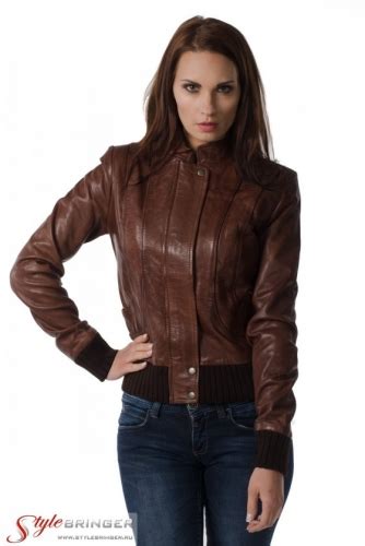 Куртка кожаная ARBEX F136 cacao