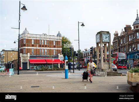 London- November 2022: The Clock Tower on Uxbridge Road, an historical