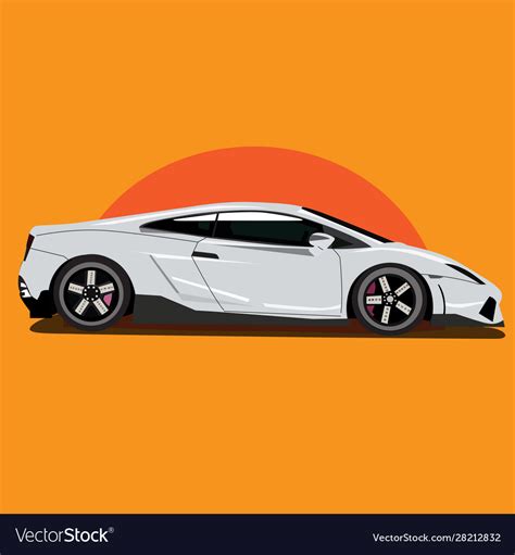 Sports racing car art Royalty Free Vector Image