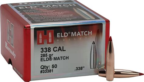 Hornady Eld Match 338 285 Grain Reloading Bullets Hamilton Place