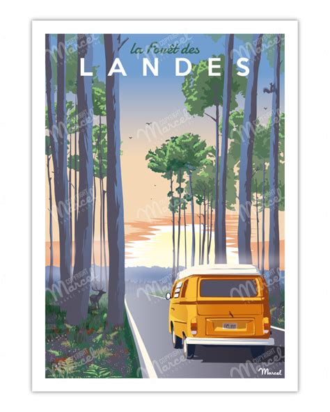 Affiche For T Des Landes Marcel Travel Posters Taille X Cm