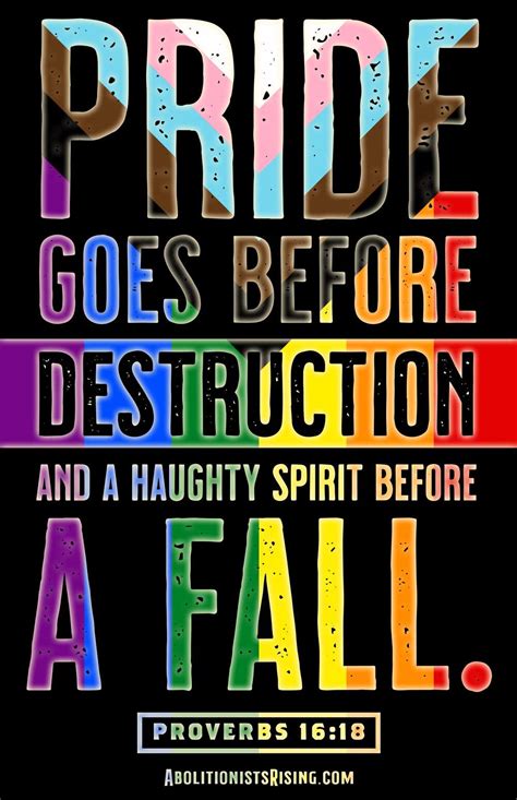 Proverbs 1618 Pride Sign Abolitionists Rising Gear Store