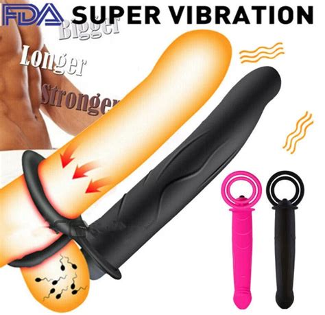 DOUBLE ANAL SEX COCK PENIS RING VIBRATING DUAL DILDO PENETRATOR PENETRATION EUR 17 99 PicClick FR