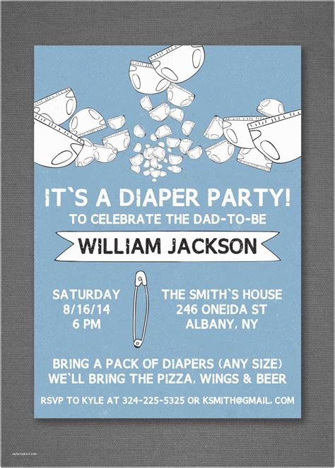 Diaper Party Invitations Templates Free