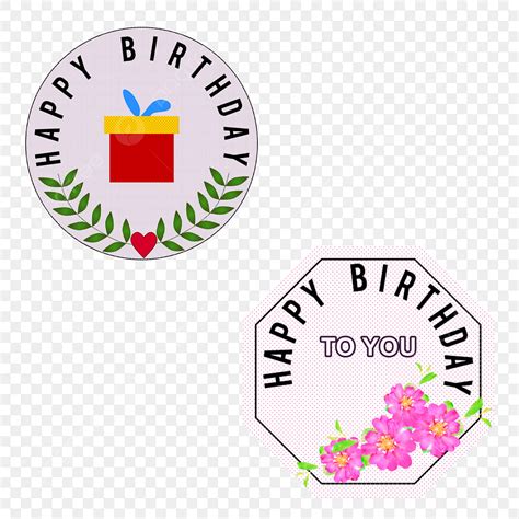 Happy Birthday Text Vector Png Images Happy Birthday Text Stickers