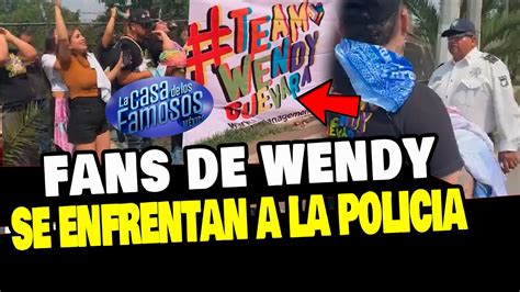 Wendy Guevara Fans Y Amigos Se Enfrentan A La P Licia Afuera De La