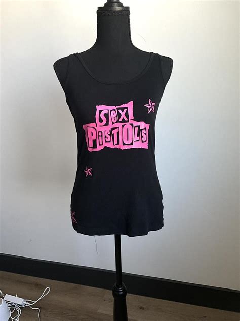 Sex Pistols And Scene Star Hot Pink Punk Wide Strap Depop