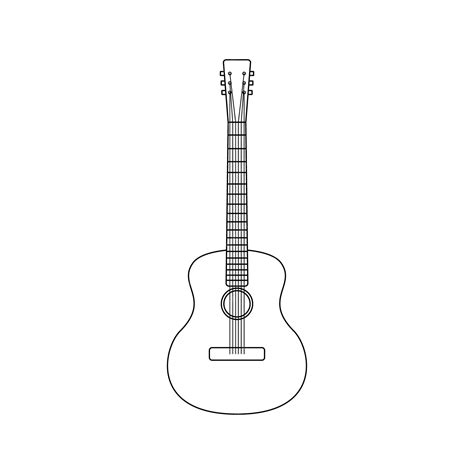 Black Guitar Outline