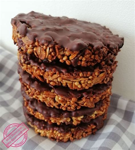 Galettes au quinoa soufflé flocons d avoine et chocolat Mon Show