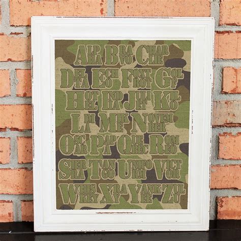 Military Code Abcs Camo Alpha Bravo Charlie Military