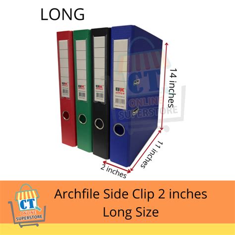 side clip   lever arch file folder long lazada ph