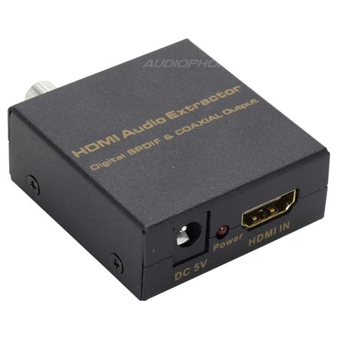 Audio HDMI Extractor to SPDIF Optique and Coaxial - Audiophonics