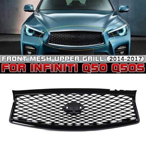 Front Grille Grill Car Replacement Upper Bumper Hood Mesh Body Center