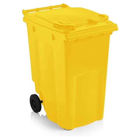 360 Litre Wheelie Bin Yellow Yellow Shield