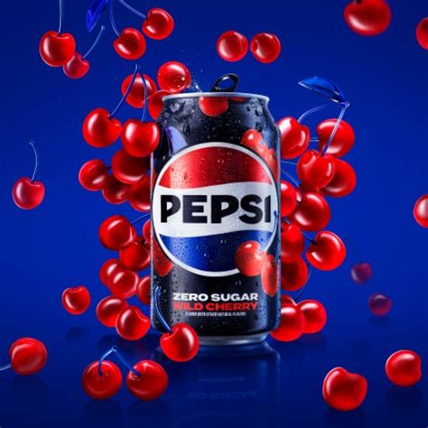 Pepsi Cola® Wild Cherry Zero Sugar Soda Cans, 12 pk / 12 fl oz - Pick ‘n Save