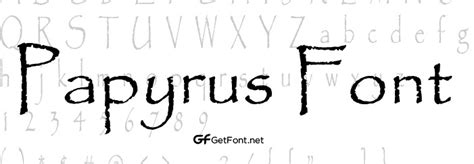 Free Papyrus Font Download! - GetFont