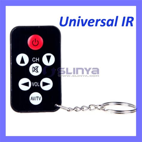 Mini Universal IR TV Remote Control 7 Keys with Keychain Black - Ir Tv ...