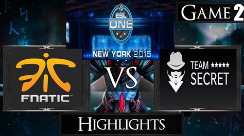 Dota 2 Reborn 6 85 Team Secret Vs Fnatic Game 2Highlights ESL One New