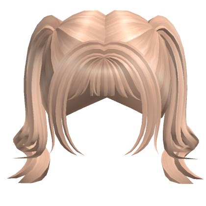 Blonde Curled Pigtails Roblox