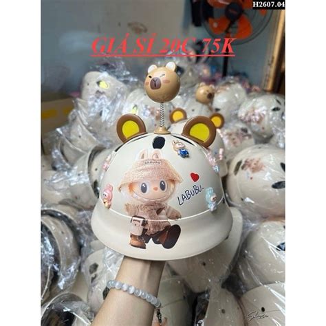 y hình hỏa tốc hcm h NÓN BẢO HIỂM LABUBU đủ size lớp có xốp HOT Shopee Việt Nam