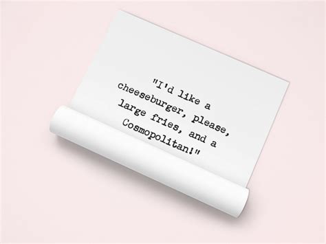 Sex And The City Poster Carrie Bradshaw Quote Cosmopolitan Wall Art Unframed Poster