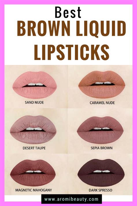 Brown And Nude Liquid Matte Lipsticks Dark Espresso Liquid Lipstick Is Launched Aromi