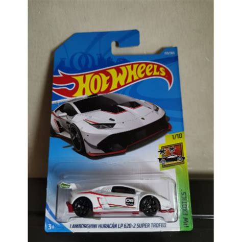 HOT WHEELS LAMBORGHINI HURACAN LP620 2 SUPER TROFEO WHITE Shopee