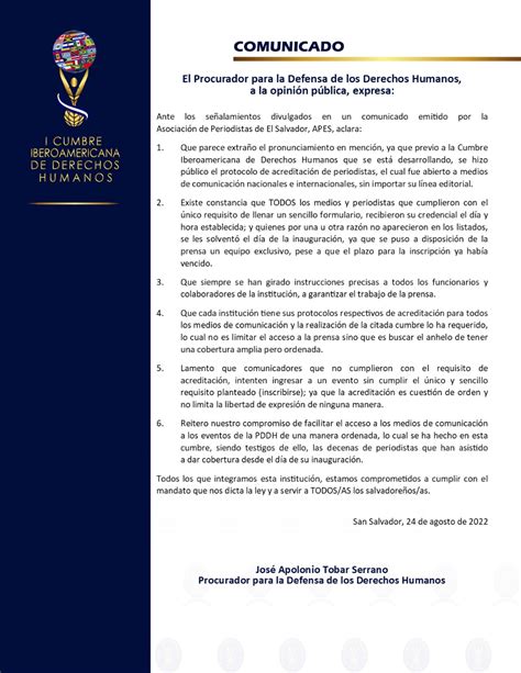 Pddh El Salvador On Twitter Comunicado Del Procuradorddhh