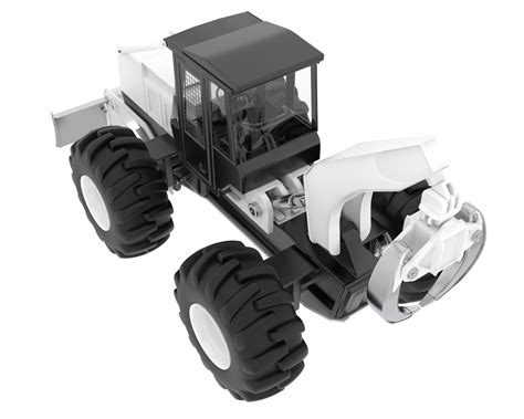 Skidder Isolated On Background 3d Rendering Illustration 45623002 Png